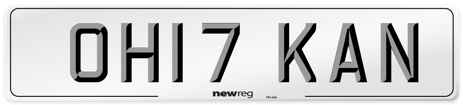 OH17 KAN Number Plate from New Reg